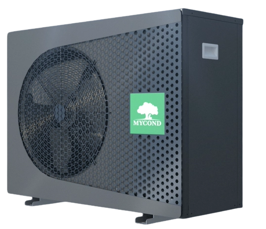 MyCond BeeThermic Monoblock soojuspumba paigaldusvõimaluste illustratsioon.