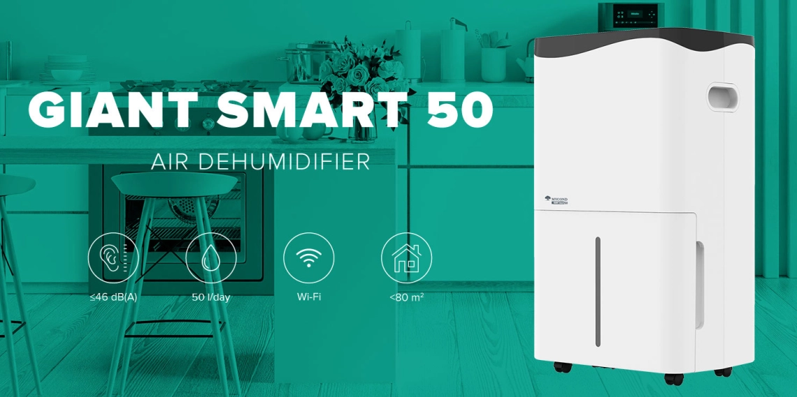 MyCond Giant Smart Modern õhukuivati sobib eluruumidesse ja kontoriruumidesse.