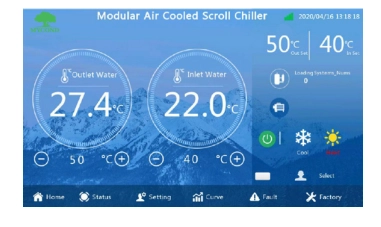 MyCond Inverter MCU-YHI juhtpaneel