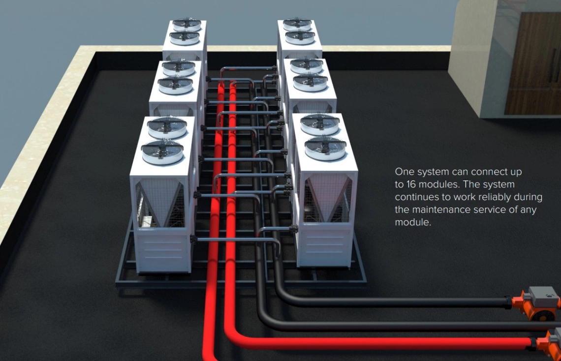 MyCond Modular soojuspump MCU-YHR, mis pakub erakordset tõhusust.