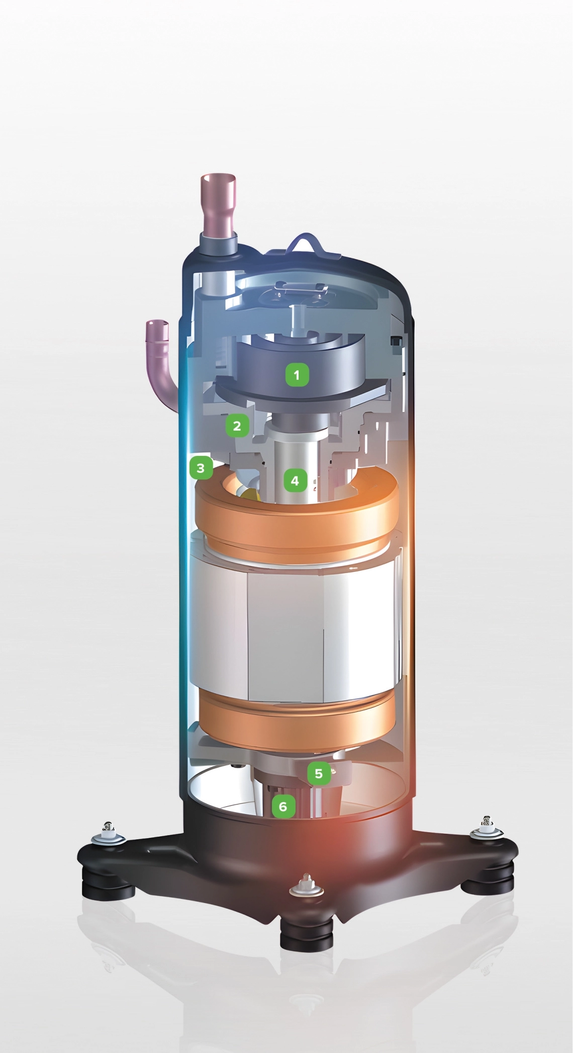 MyCond MRF 7 ventilatsiooniseadme kompressori tööpõhimõte