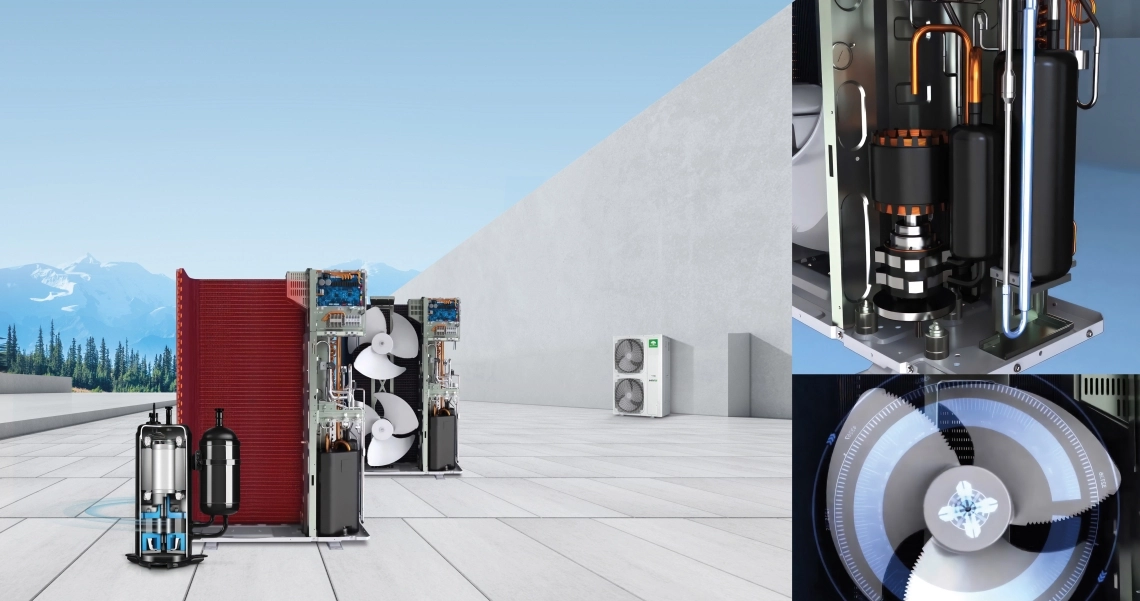 MyCond MRF S kompressori ventilaatorite struktuuri invertertehnoloogia