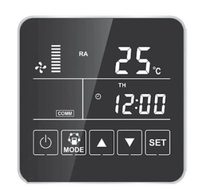 MyCond MVS***-DW ventilatsiooniseadme juhtpaneel