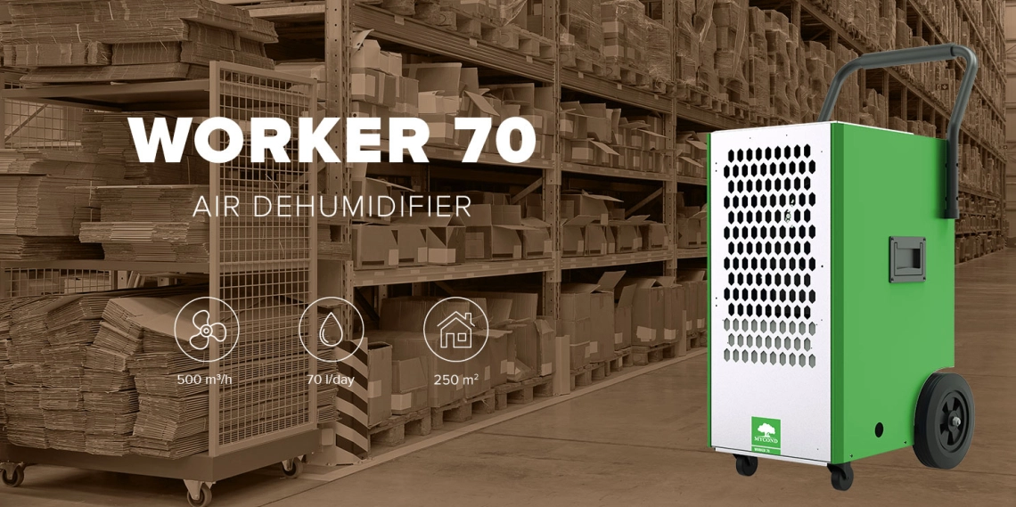 MyCond Worker lao jaoks 70 l/päevas, 500 m³/h, pindala kuni 250 m²