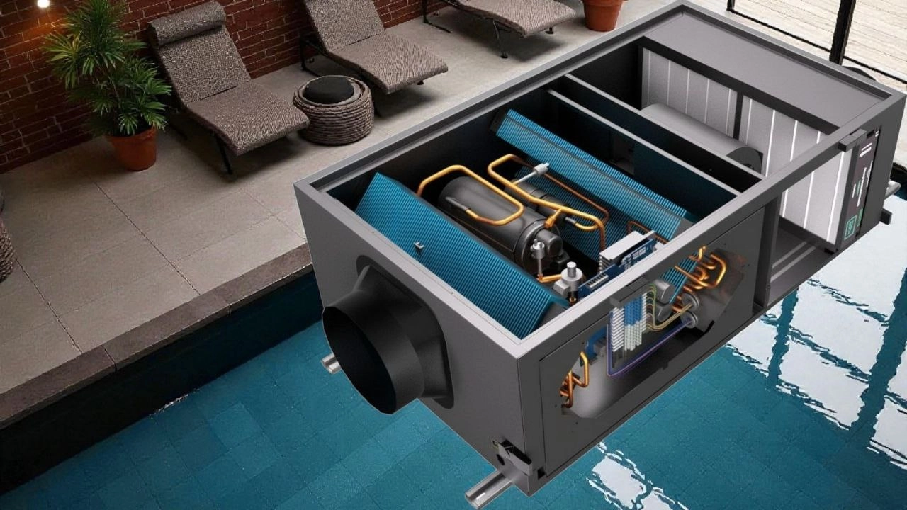 Kanali tüüpi niiskuse eemaldaja basseinide jaoks automaatne sisselülitus Mycond MSHAC