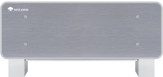 Disainerpõrandale paigaldatavad ventilaatorikütteseadmed Silver Glass Low seeria