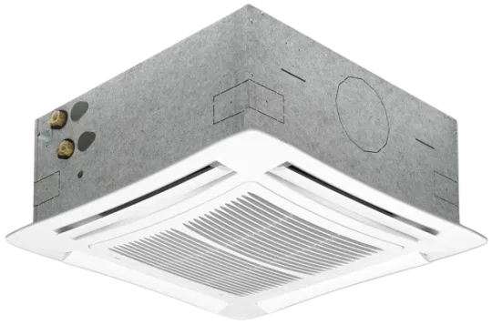 Neljakäiguline kassett-tüüpi ventilaator-konvektor TopLine seeria