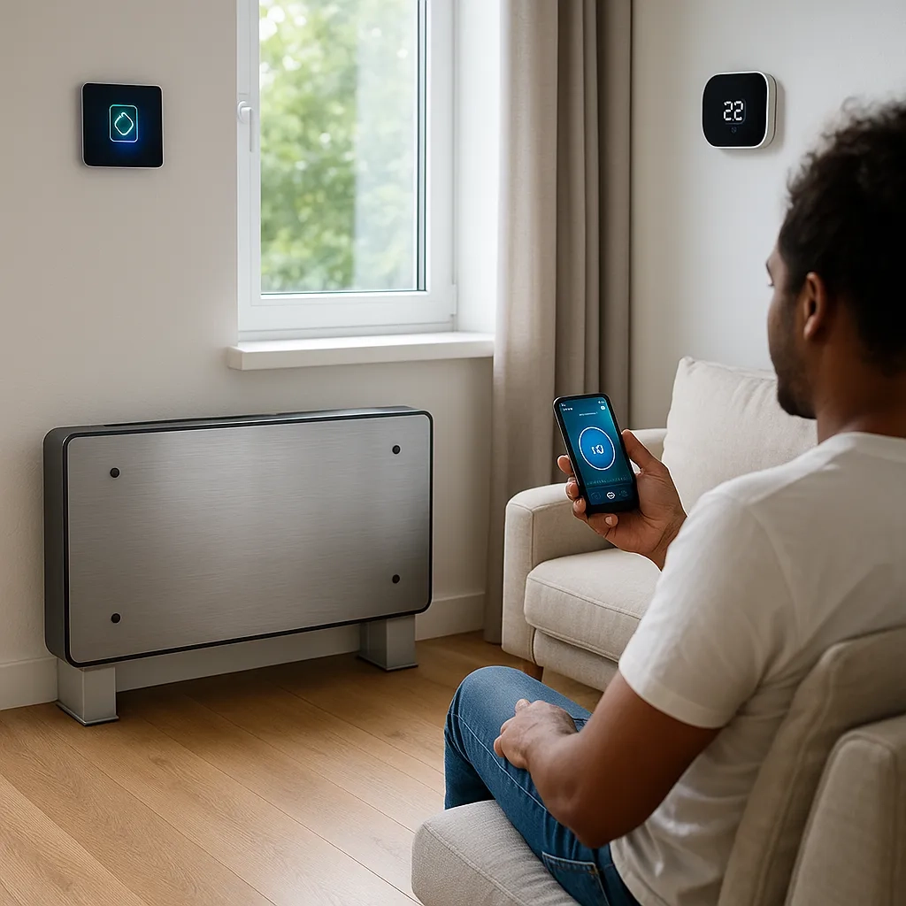 Mycond Silver Glass z panelem Block — styl i sterowanie